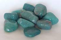 edelstenen en mineralen getrommelde amazoniet