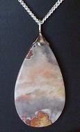 edelstenen en mineralen chalcedoon hanger