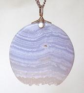 edelstenen en mineralen chalcedoon hanger