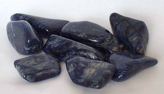 edelstenen en mineralen dumortieriet trommelstenen