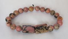 edelstenen en mineralen rhodoniet armband