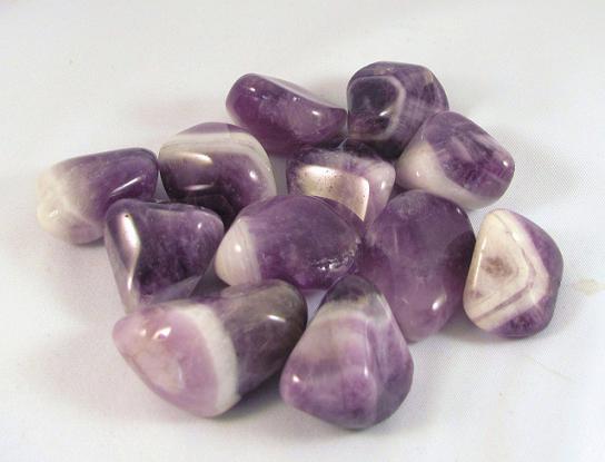 edelstenen en mineralen getrommelde amethistkwarts